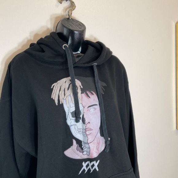 Xxxtentacion Rapper Black Hoodie Size XL - Picture 7 of 10